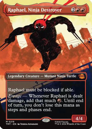 Raphael, Ninja Destroyer (Borderless) (TMT-218) - Teenage Mutant Ninja Turtles、Wizards of the Coast、kayou