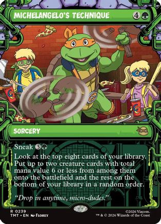 Michelangelo's Technique (Showcase) (TMT-239) - Teenage Mutant Ninja Turtles、Wizards of the Coast、kayou
