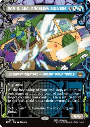 Don & Leo, Problem Solvers (Showcase) (TMT-242) - Teenage Mutant Ninja Turtles Foil、Wizards of the Coast、kayou