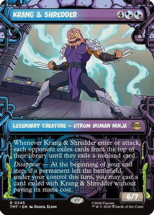 Krang & Shredder (Showcase) (TMT-245) - Teenage Mutant Ninja Turtles、Wizards of the Coast、kayou