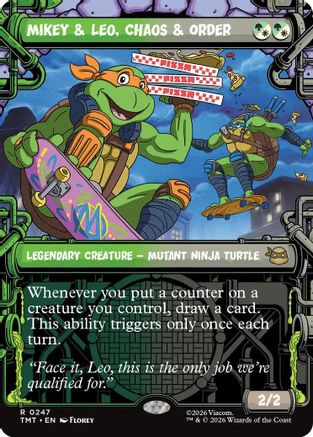 Mikey & Leo, Chaos & Order (Showcase) (TMT-247) - Teenage Mutant Ninja Turtles、Wizards of the Coast、kayou