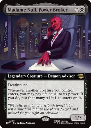 Madame Null, Power Broker (Extended Art) (TMT-265) - Teenage Mutant Ninja Turtles Foil、Wizards of the Coast、kayou