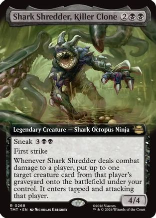 Shark Shredder, Killer Clone (Extended Art) (TMT-268) - Teenage Mutant Ninja Turtles、Wizards of the Coast、kayou