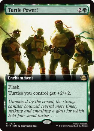 Turtle Power! (Extended Art) (TMT-275) - Teenage Mutant Ninja Turtles Foil、Wizards of the Coast、kayou
