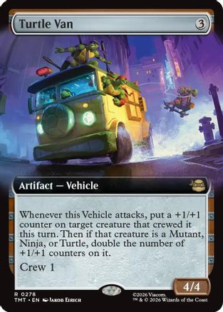 Turtle Van (Extended Art) (TMT-278) - Teenage Mutant Ninja Turtles Foil、Wizards of the Coast、kayou