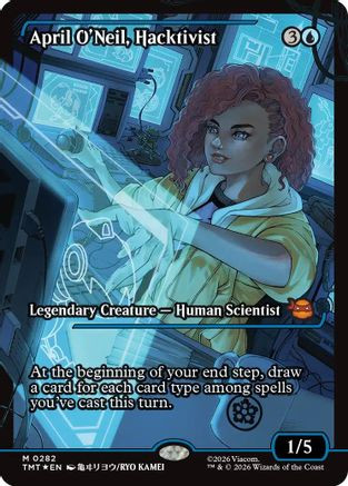 April O'Neil, Hacktivist (0282) (Showcase) (TMT-282) - Teenage Mutant Ninja Turtles Foil、Wizards of the Coast、kayou