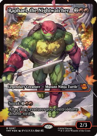 Raphael, the Nightwatcher (Showcase) (TMT-287) - Teenage Mutant Ninja Turtles Foil、Wizards of the Coast、kayou