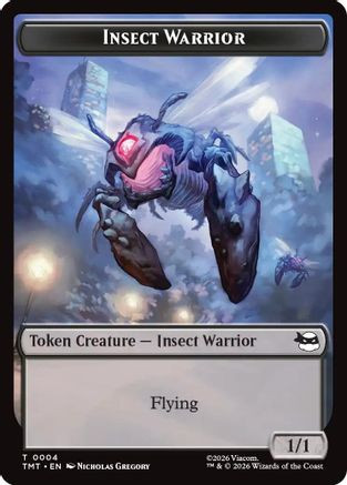 Insect Warrior // Food Double-Sided Token (TMT-4 // 8) - Teenage Mutant Ninja Turtles Foil、Wizards of the Coast、kayou
