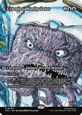 Cytoplast Manipulator (Borderless) (PZA-005) - Teenage Mutant Ninja Turtles Eternal-Legal Foil、Wizards of the Coast、kayou