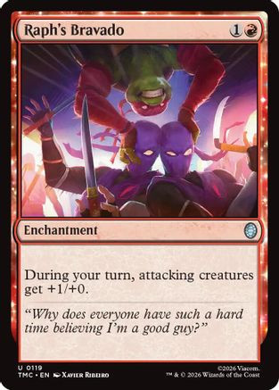 Raph's Bravado (TMC-119) - Commander: Teenage Mutant Ninja Turtles、Wizards of the Coast、kayou
