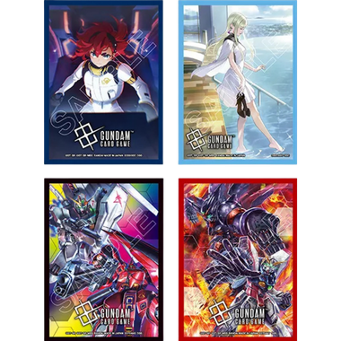 GUNDAM カードゲーム 未使用 40 sleeves Gundam Card Game: Official Card Sleeves 02 (Set of 4) - Game Nerdz