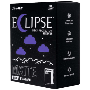 ultra pro card sleeves black Eclipse Gloss Deck Protector Arctic White 105CT, Standard Size Sleeves for TCG, Trading Cards, Collectibles, Durable Opaque size trading cards and are suitable for most trading card games Ultra Pro Standard Sleeves (50)