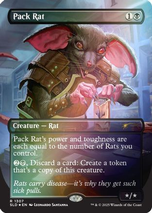 Pack Rat (1307) (Rainbow Foil) (SLD-1307) - Secret Lair Drop Series Foil、Wizards of the Coast、kayou