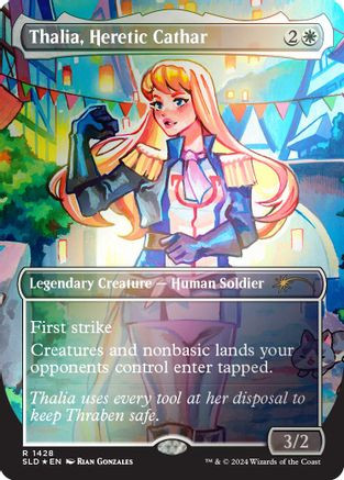 Thalia, Heretic Cathar (Rainbow Foil) (SLD-1428) - Secret Lair Drop Series Foil、Wizards of the Coast、kayou