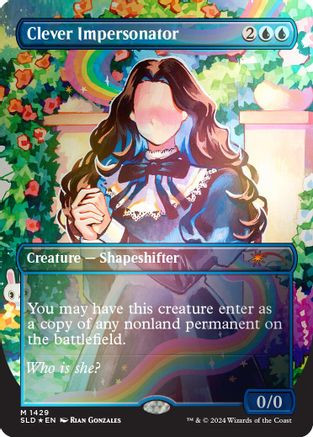 Clever Impersonator (Rainbow Foil) (SLD-1429) - Secret Lair Drop Series Foil、Wizards of the Coast、kayou