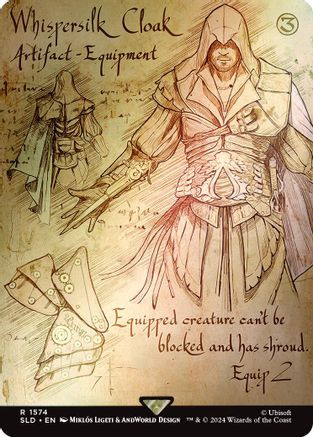 Whispersilk Cloak (Rainbow Foil) (SLD-1574) - Secret Lair Drop Series Foil、Wizards of the Coast、kayou