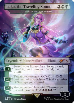 Luka, the Traveling Sound - Liliana of the Dark Realms (Rainbow Foil) (SLD-1593) - Secret Lair Drop Series Foil、Wizards of the Coast、kayou