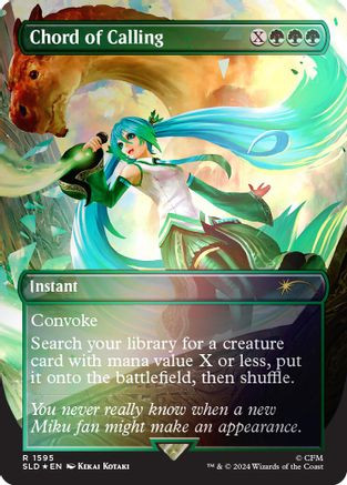 Chord of Calling (1595) (Rainbow Foil) (SLD-1595) - Secret Lair Drop Series Foil、Wizards of the Coast、kayou