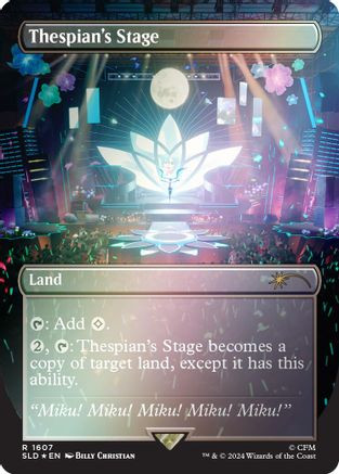 Thespian's Stage (1607) (Rainbow Foil) (SLD-1607) - Secret Lair Drop Series Foil、Wizards of the Coast、kayou