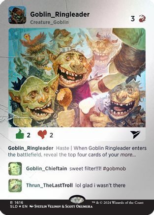 Goblin Ringleader (Rainbow Foil) (SLD-1616) - Secret Lair Drop Series Foil、Wizards of the Coast、kayou