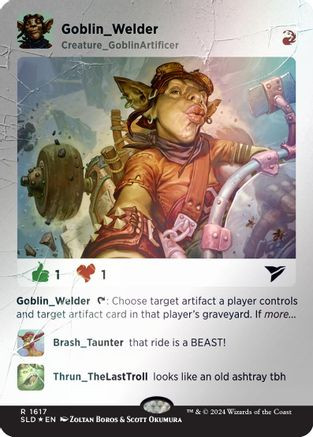 Goblin Welder (Rainbow Foil) (SLD-1617) - Secret Lair Drop Series Foil、Wizards of the Coast、kayou