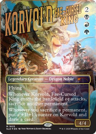 Korvold, Fae-Cursed King (Rainbow Foil) (SLD-1625) - Secret Lair Drop Series Foil、Wizards of the Coast、kayou