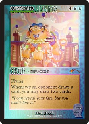 Consecrated Sphinx (1657) (Rainbow Foil) (SLD-1657) - Secret Lair Drop Series Foil、Wizards of the Coast、kayou