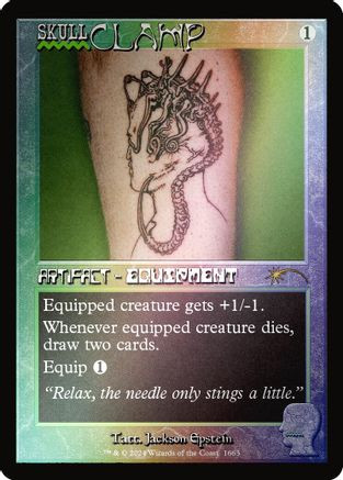 Skullclamp (Rainbow Foil) (SLD-1663) - Secret Lair Drop Series Foil、Wizards of the Coast、kayou