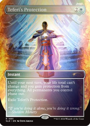 Teferi's Protection (1691) (Rainbow Foil) (SLD-1691) - Secret Lair Drop Series Foil、Wizards of the Coast、kayou