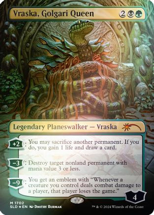 Vraska, Golgari Queen (1702) (Rainbow Foil) (SLD-1702) - Secret Lair Drop Series Foil、Wizards of the Coast、kayou