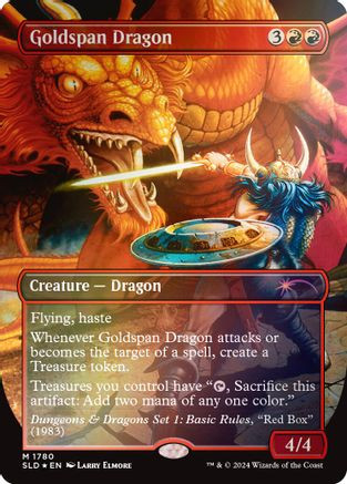 Goldspan Dragon (Rainbow Foil) (SLD-1780) - Secret Lair Drop Series Foil、Wizards of the Coast、kayou