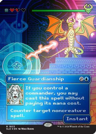 Fierce Guardianship (Rainbow Foil) (SLD-1823) - Secret Lair Drop Series Foil、Wizards of the Coast、kayou