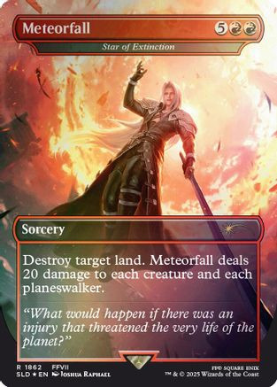 Meteorfall - Star of Extinction (Rainbow Foil) (SLD-1862) - Secret Lair Drop Series Foil、Wizards of the Coast、kayou
