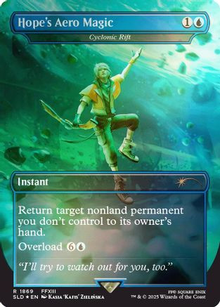 Hope's Aero Magic - Cyclonic Rift (Rainbow Foil) (SLD-1869) - Secret Lair Drop Series Foil、Wizards of the Coast、kayou