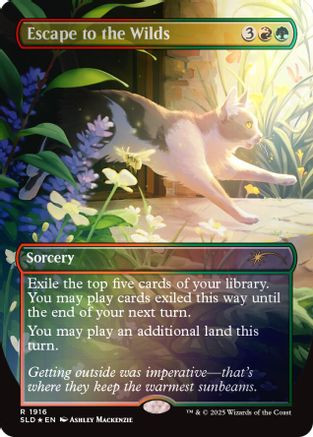 Escape to the Wilds (1916) (Rainbow Foil) (SLD-1916) - Secret Lair Drop Series Foil、Wizards of the Coast、kayou