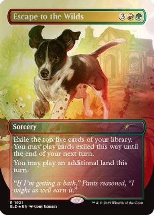 Escape to the Wilds (1921) (Rainbow Foil) (SLD-1921) - Secret Lair Drop Series Foil、Wizards of the Coast、kayou