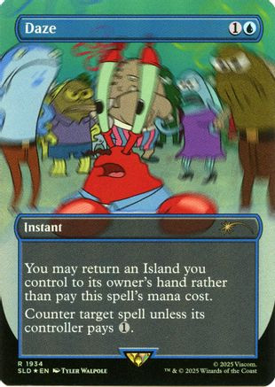 Daze (Rainbow Foil) (SLD-1934) - Secret Lair Drop Series Foil、Wizards of the Coast、kayou