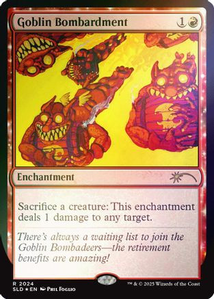 Goblin Bombardment (2024) (Rainbow Foil) (SLD-2024) - Secret Lair Drop Series Foil、Wizards of the Coast、kayou