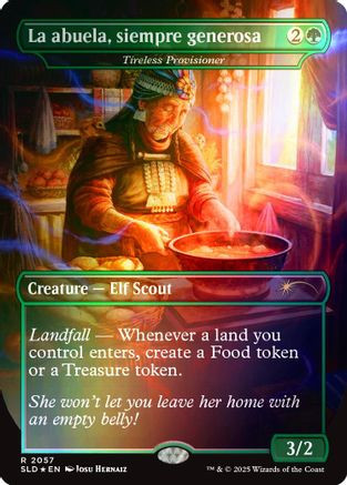 La abuela, siempre generosa - Tireless Provisioner (Rainbow Foil) (SLD-2057) - Secret Lair Drop Series Foil、Wizards of the Coast、kayou