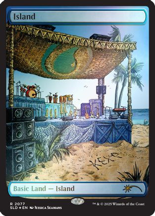 Island (2077) (Rainbow Foil) (SLD-2077) - Secret Lair Drop Series Foil、Wizards of the Coast、kayou