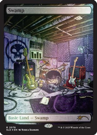 Swamp (2078) (Rainbow Foil) (SLD-2078) - Secret Lair Drop Series Foil、Wizards of the Coast、kayou