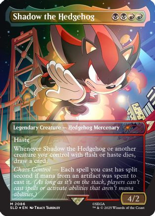 Shadow the Hedgehog (Rainbow Foil) (SLD-2086) - Secret Lair Drop Series Foil、Wizards of the Coast、kayou