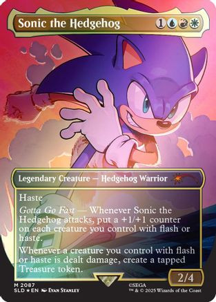 Sonic the Hedgehog (Rainbow Foil) (SLD-2087) - Secret Lair Drop Series Foil、Wizards of the Coast、kayou