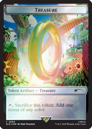 Treasure Token (2094) (Rainbow Foil) (SLD-2094) - Secret Lair Drop Series Foil、Wizards of the Coast、kayou