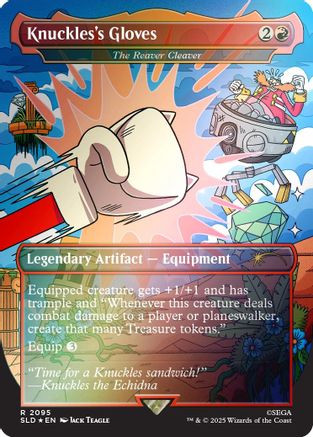 Knuckles's Gloves - The Reaver Cleaver (Rainbow Foil) (SLD-2095) - Secret Lair Drop Series Foil、Wizards of the Coast、kayou