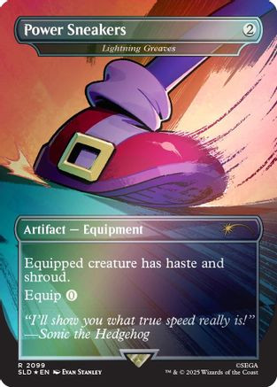 Power Sneakers - Lightning Greaves (Rainbow Foil) (SLD-2099) - Secret Lair Drop Series Foil、Wizards of the Coast、kayou