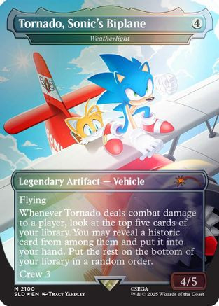 Tornado, Sonic's Biplane - Weatherlight (Rainbow Foil) (SLD-2100) - Secret Lair Drop Series Foil、Wizards of the Coast、kayou