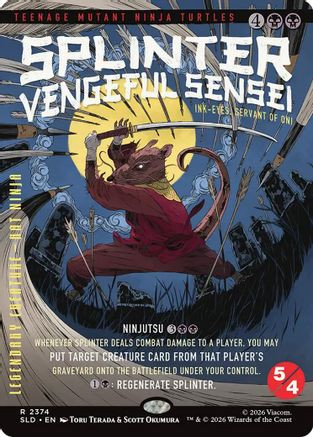 Splinter, Vengeful Sensei - Ink-Eyes, Servant of Oni (SLD-2374) - Secret Lair Drop Series、Wizards of the Coast、kayou
