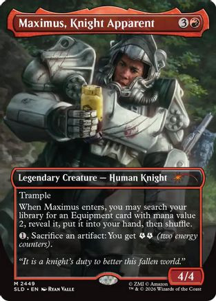 Maximus, Knight Apparent (SLD-2449) - Secret Lair Drop Series Foil、Wizards of the Coast、kayou