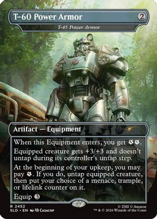 T-60 Power Armor - T-45 Power Armor (SLD-2452) - Secret Lair Drop Series Foil、Wizards of the Coast、kayou
